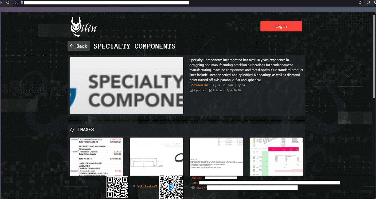 Specialty Components Inc. Fall Prey to Qilin