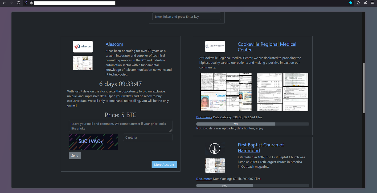 Rhysida Ransomware Leaks Alascom Data