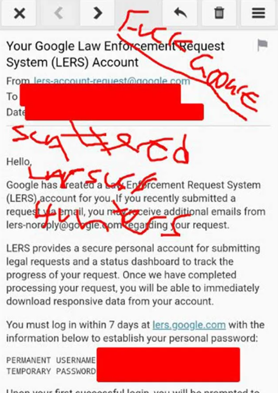 google LERS Hacked 2